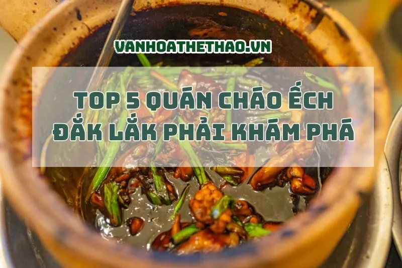 Top 5 Quán Cháo Ếch Đắk Lắk phải khám phá 2024